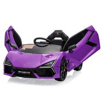 12V Kids Lamborghini Revuelto Ride-On Car, Remote Control, LED Lights, 2-Speed, Slow Start Function