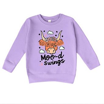 Mood Swings Cow - Toddler Graphic Sweatshirt