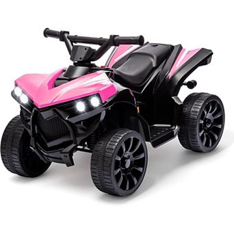 6V Battery Powered Kids ATV with LED Headlights & Music, 1.8 MPH, 55 LBS Capacity.