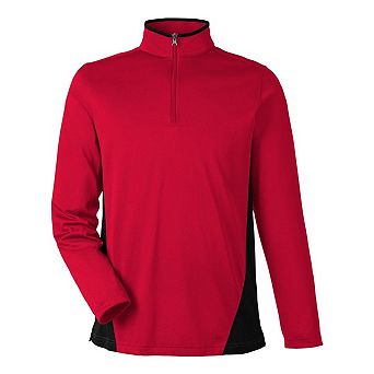 Harriton Flash Snag Protection Plus IL Colorblock Quarter-Zip Pullover
