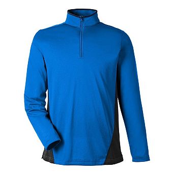 Harriton Flash Snag Protection Plus IL Colorblock Quarter-Zip Pullover