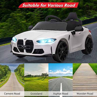 12V Kids Ride On Car，Licensed BMW M4, Electric Powered Vehicle Car