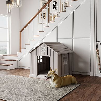 HDPE Material 38 Inch Indoor Outdoor Dog House