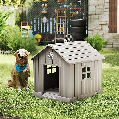 HDPE Material 38 Inch Indoor Outdoor Dog House
