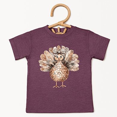Sparkle Turkey - Toddler Short Sleeve Graphic T-Shirt
