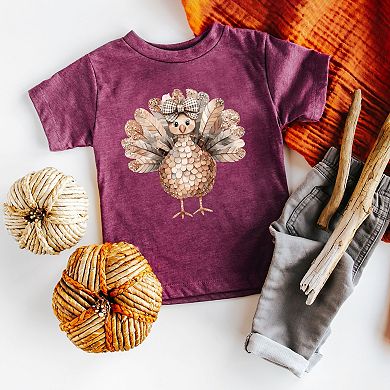 Sparkle Turkey - Toddler Short Sleeve Graphic T-Shirt