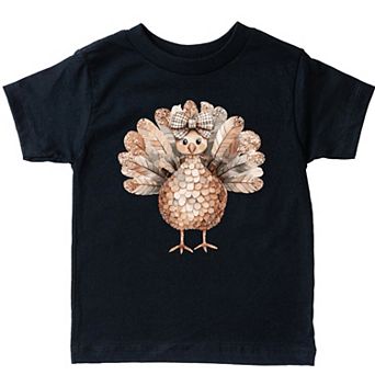 Sparkle Turkey - Toddler Short Sleeve Graphic T-Shirt
