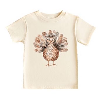 Sparkle Turkey - Toddler Short Sleeve Graphic T-Shirt