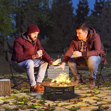 Outsunny Hammock Camping Chair Set of 2 with Adjustable Back