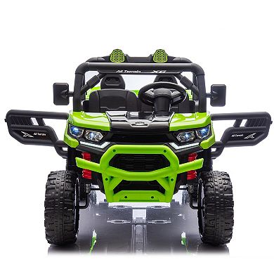 Whisen 24V Two-Seater Kids Electric Ride-On Six-wheel Electric Dump Truck with Parents Control