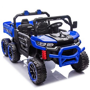 Whisen 24V Two-Seater Kids Electric Ride-On Six-wheel Electric Dump Truck with Parents Control