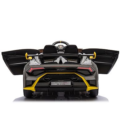 Whisen Lamborghini Style 24V Two-Seater Kids Electric Ride-On Drift Car