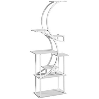 Outsunny 8 tier Plant Stand, 62inch S-Shaped Plant Shelf