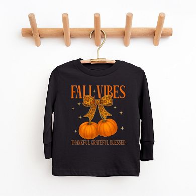 Coquette Thankful Grateful Blessed - Youth Long Sleeve Graphic T-Shirt