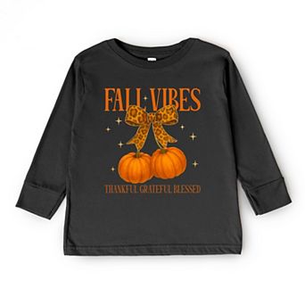 Coquette Thankful Grateful Blessed - Youth Long Sleeve Graphic T-Shirt
