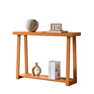 Kings Brand Furniture Emma Narrow Console Table with Lower Shelf