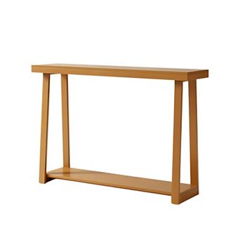 Kings Brand Furniture Emma Narrow Console Table with Lower Shelf