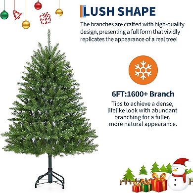 Prelit Artificial Christmas Tree- Fluffy Fraser Fir