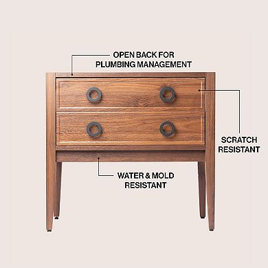 Corbin Classic 1-Drawer Bath Vanity Base Only (Sink Basin Not Included)