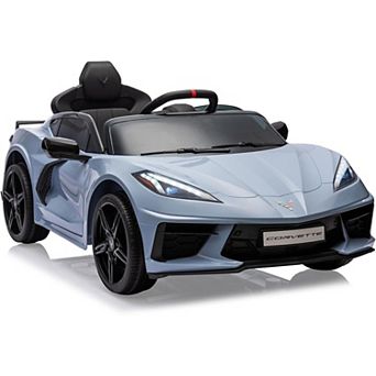 Kids Electric Car, 12V Ride-On with Remote Control, Visual Dashboard & LED Lights, Sports Toy