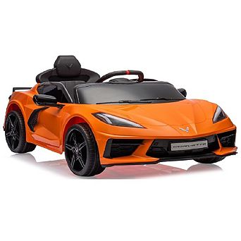 Kids Electric Car, 12V Ride-On with Remote Control, Visual Dashboard & LED Lights, Sports Toy