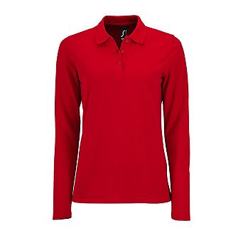 SOLS Womens/Ladies Perfect Long Sleeve Pique Polo Shirt