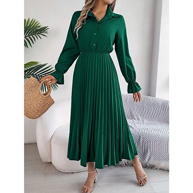 Women's High Waist Long Dress Elegant Ruffle Wrap Asymmetrical Tie Skirt Loose Draped Flowy Skirts