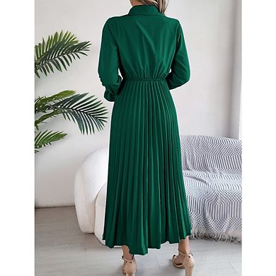 Women's High Waist Long Dress Elegant Ruffle Wrap Asymmetrical Tie Skirt Loose Draped Flowy Skirts