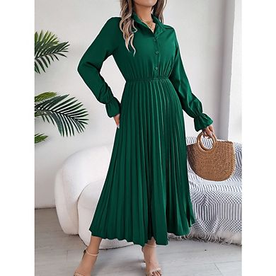 Women's High Waist Long Dress Elegant Ruffle Wrap Asymmetrical Tie Skirt Loose Draped Flowy Skirts