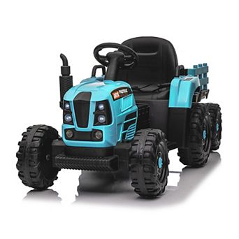 Whisen 24V Kids Electric Ride on Tractor with Trailer and Remote Control