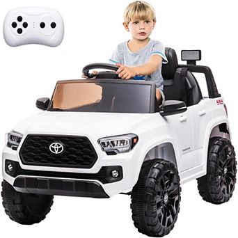 12V Kids Electric Car with Parent Remote Control, Spring Suspension & Safety Belt, Ride On Toy