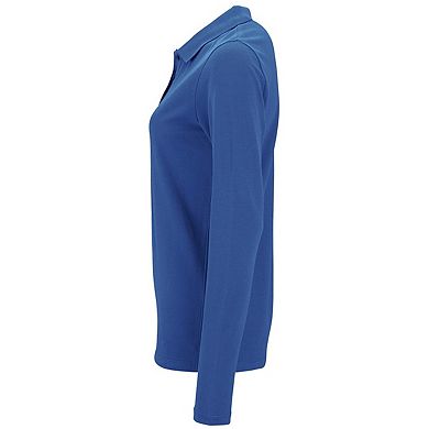 SOLS Womens/Ladies Perfect Long Sleeve Pique Polo Shirt