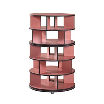 Kings Brand Furniture - 5 tier Rotating Shoe Rack, 360° Revolving Lazy Susan Spinning Shoe Rack