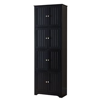 Kings Brand Furniture - Lyons 4 tier 68" Kitchen Pantry Storage Cabinet with 8 Doors