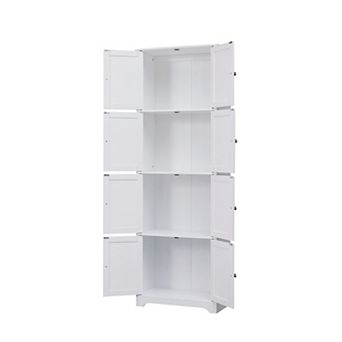 Kings Brand Furniture - Lyons 4 tier 68" Kitchen Pantry Storage Cabinet with 8 Doors