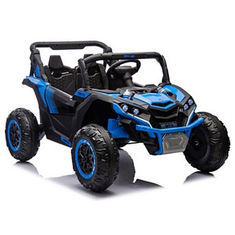 Whisen 24V Two-Seater Kids Electric Ride-On Car with Storage and Safety Feature