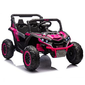 Whisen 24V Two-Seater Kids Electric Ride-On Car with Storage and Safety Feature