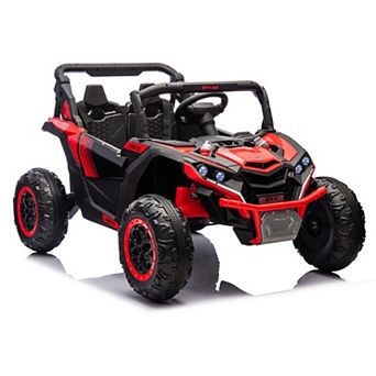 Whisen 24V Two-Seater Kids Electric Ride-On Car with Storage and Safety Feature