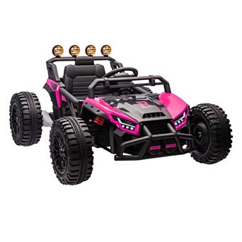 24V Electric Powered Kids Ride-On UTV with 130W Dual Motors, Four-Wheel Spring Suspension