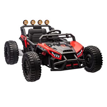 24V Electric Powered Kids Ride-On UTV with 130W Dual Motors, Four-Wheel Spring Suspension