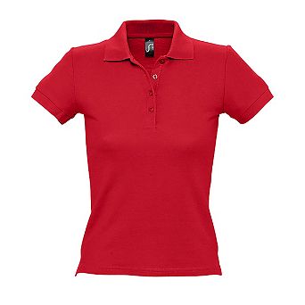 SOLS Womens/Ladies People Pique Short-Sleeved Polo Shirt