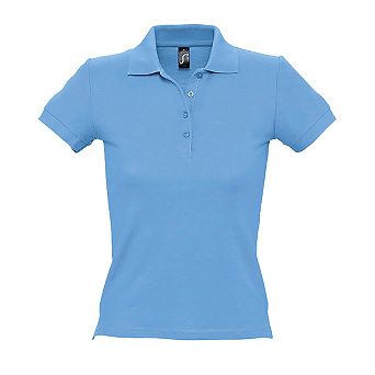 SOLS Womens/Ladies People Pique Short-Sleeved Polo Shirt