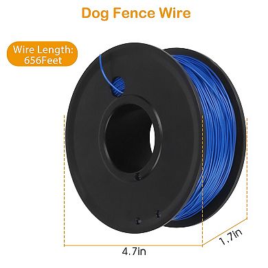 656FT 0.43in Copper Dog Fence Boundary Wire, Durable Replacement Wire for GPCT2529 Dog Fence System