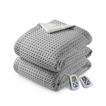 Electric Throw Blanket Heated Blanket,Waffle Weave Electric Blanket Fast Heating,ETL Certified