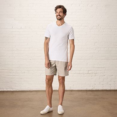 Luxe Stretch Jersey Slim V-Neck Tee