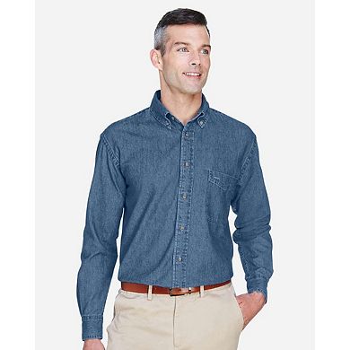 Harriton Long Sleeve Denim Shirt