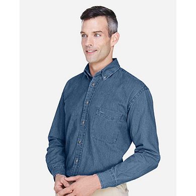 Harriton Long Sleeve Denim Shirt