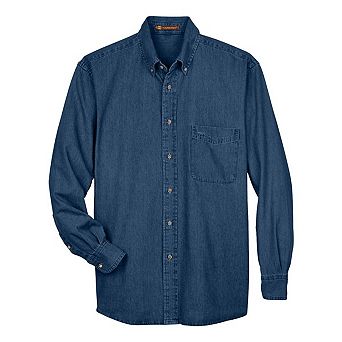 Harriton Long Sleeve Denim Shirt