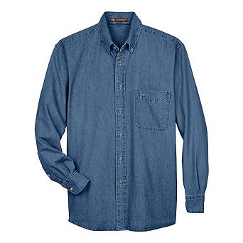Harriton Long Sleeve Denim Shirt