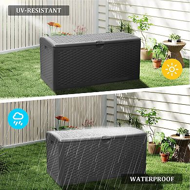 80-Gallon Water Resistant Deck Box
